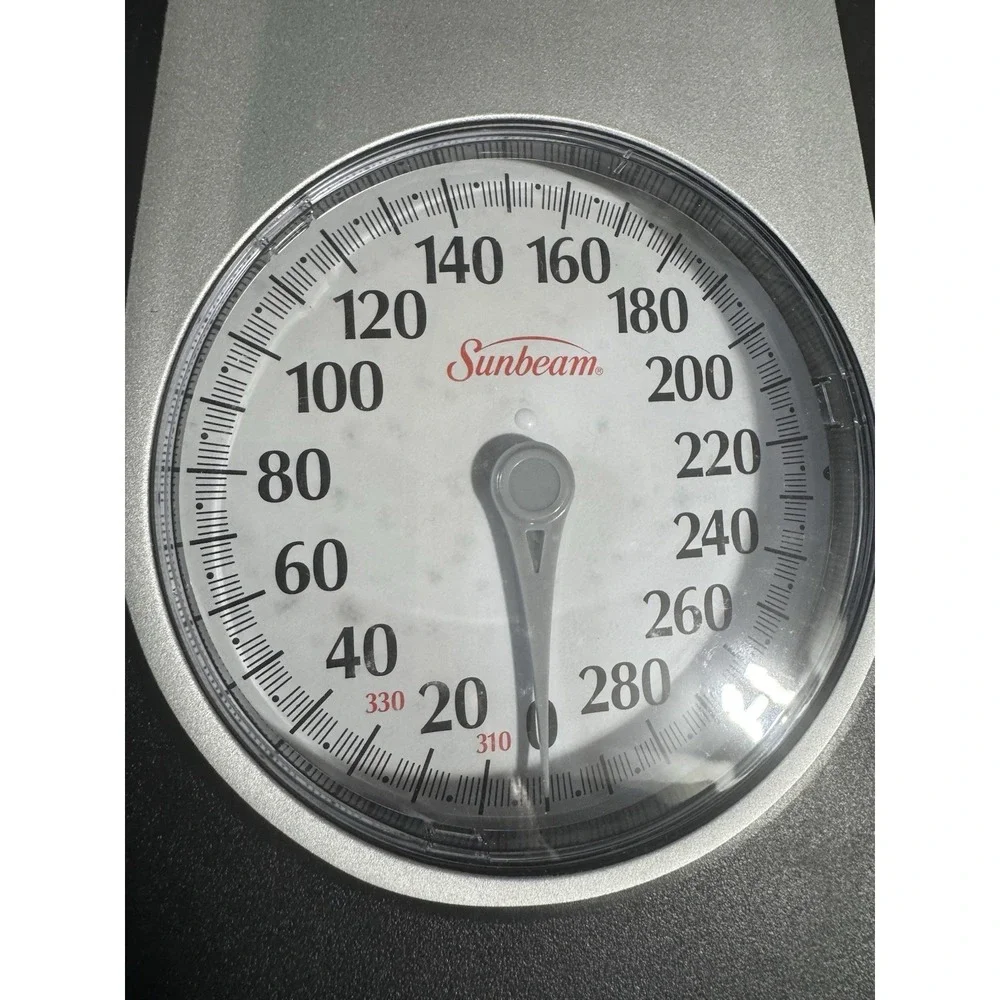 Sunbeam‎ SAB602-05 Dial Bathroom Scale 330lb Capacity Oversized Display